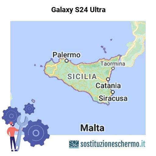 Schermo Galaxy S24 Ultra da sostituire? Prezzi in Sicilia Schermo Galaxy S24 Ultra da sostituire? Prezzi in Sicilia
