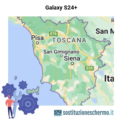 Schermo Galaxy S24+ da sostituire? Prezzi in Toscana