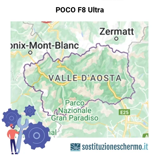 Schermo POCO F8 Ultra da sostituire? Prezzi in Valle d’Aosta
