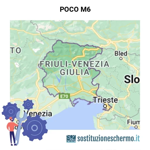 Schermo POCO M6 da sostituire? Prezzi in Friuli-Venezia Giulia