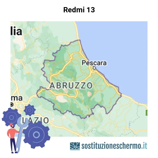 Schermo Redmi 13 da sostituire? Prezzi in Abruzzo