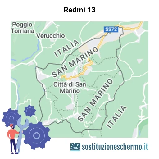 Schermo Redmi 13 da sostituire? Prezzi in Repubblica di San Marino