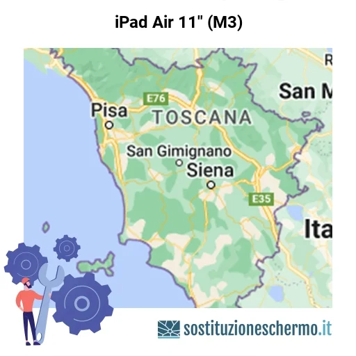 Schermo iPad Air 11" (M3) da sostituire? Prezzi in Toscana