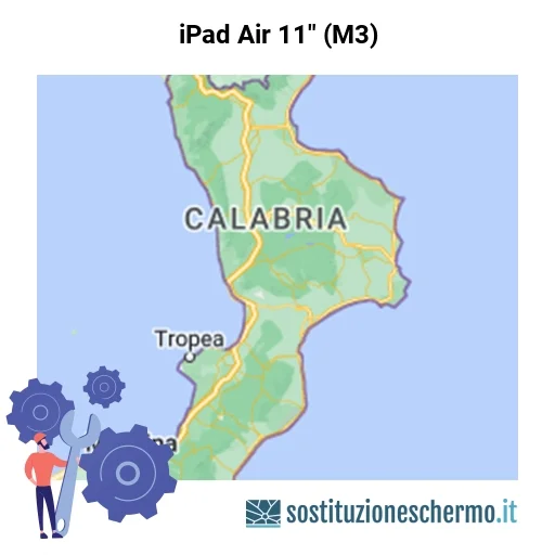 Schermo iPad Air 11" (M3) da sostituire? Prezzi in Calabria