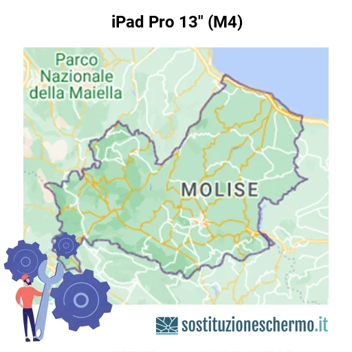 Schermo iPad Pro 13" (M4) da sostituire? Prezzi in Molise