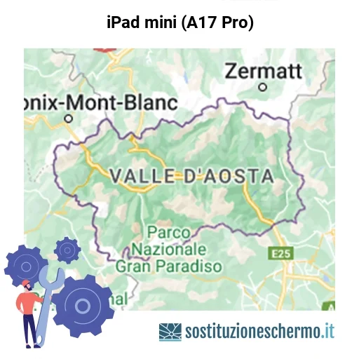 Schermo iPad mini (A17 Pro) da sostituire? Prezzi in Valle d’Aosta