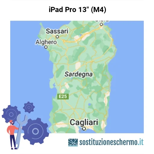 Schermo iPad Pro 13" (M4) da sostituire? Prezzi in Sardegna
