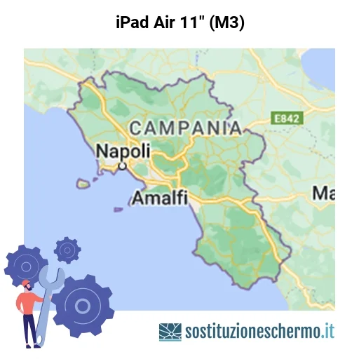 Schermo iPad Air 11" (M3) da sostituire? Prezzi in Campania