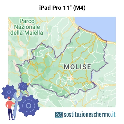 Schermo iPad Pro 11" (M4) da sostituire? Prezzi in Molise