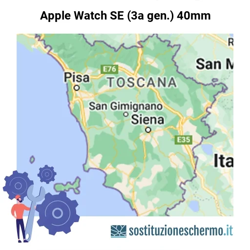 Schermo Apple Watch SE (3a gen.) 40mm da sostituire? Prezzi in Toscana