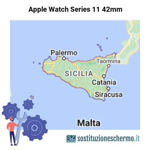 Schermo Apple Watch Series 11 42mm da sostituire? Prezzi in Sicilia