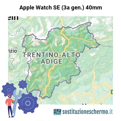 Schermo Apple Watch SE (3a gen.) 40mm da sostituire? Prezzi in Trentino-Alto Adige