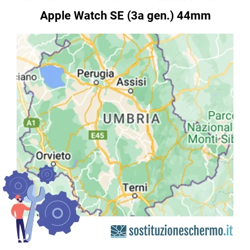 Schermo Apple Watch SE (3a gen.) 44mm da sostituire? Prezzi in Umbria