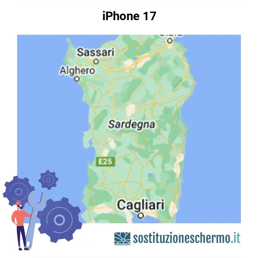 Schermo iPhone 17 da sostituire? Prezzi in Sardegna