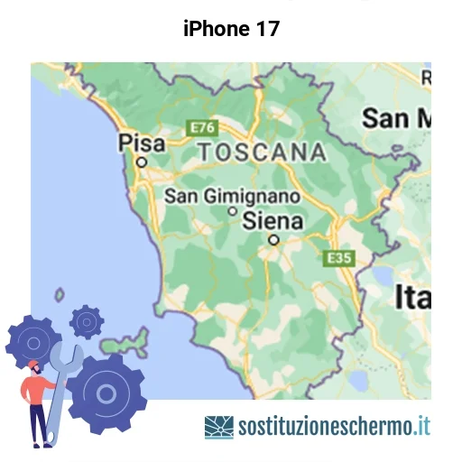 Schermo iPhone 17 da sostituire? Prezzi in Toscana