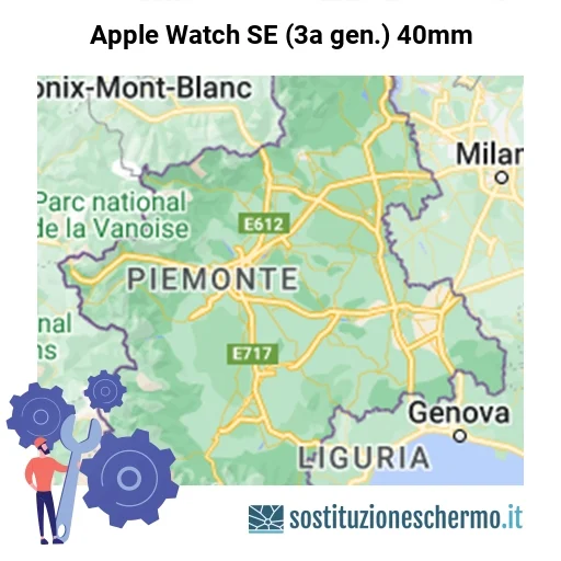 Schermo Apple Watch SE (3a gen.) 40mm da sostituire? Prezzi in Piemonte