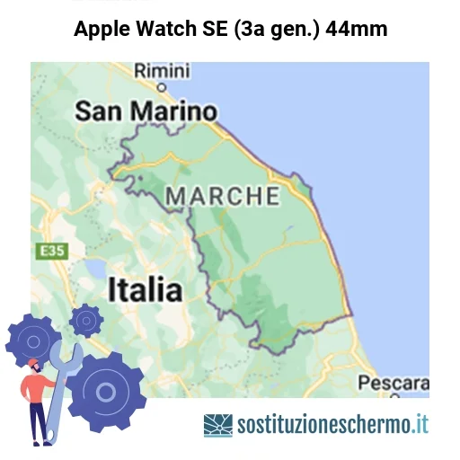 Schermo Apple Watch SE (3a gen.) 44mm da sostituire? Prezzi in Marche