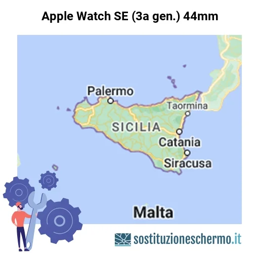 Schermo Apple Watch SE (3a gen.) 44mm da sostituire? Prezzi in Sicilia