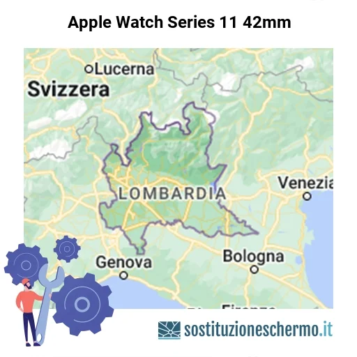 Schermo Apple Watch Series 11 42mm da sostituire? Prezzi in Lombardia