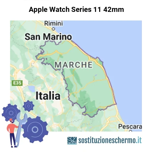 Schermo Apple Watch Series 11 42mm da sostituire? Prezzi in Marche